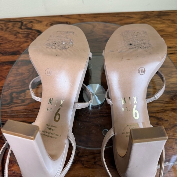 Mix No. 6 Aliciana Sandal - beige leather - size 11 - Picture 15 of 16
